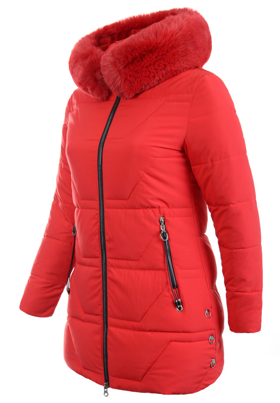 Damska Kurtka Ortalionowa Brygida Czerwona