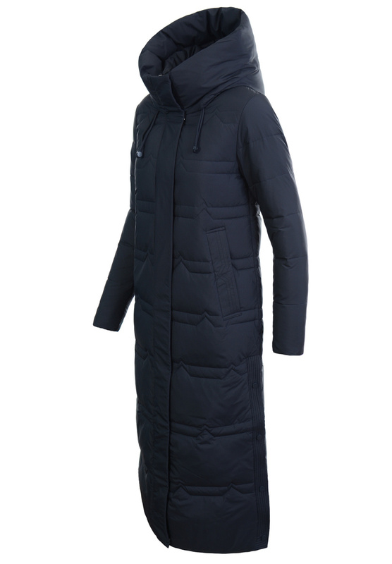 Damska Kurtka Ortalionowa Długa Nina Granatowa