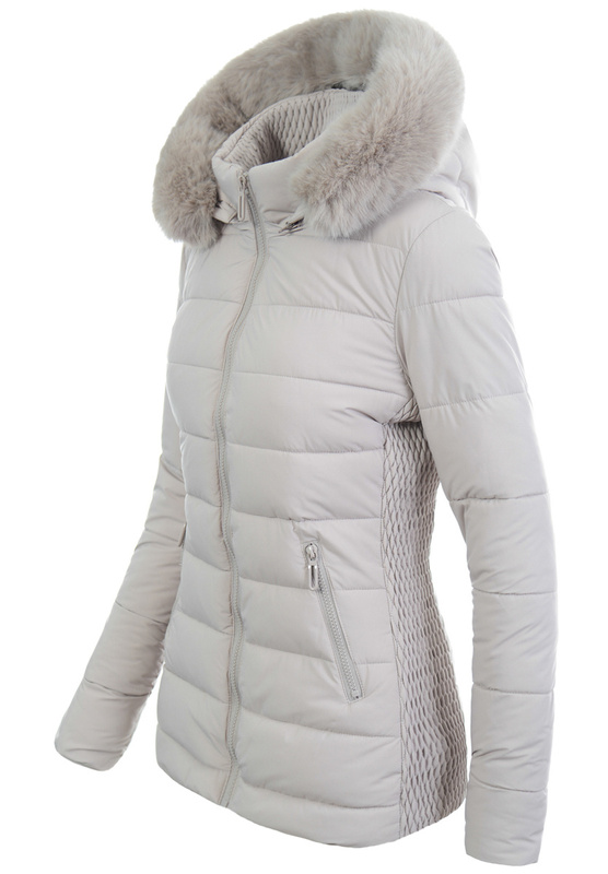 Damska Kurtka Zimowa Kaja Beżowa