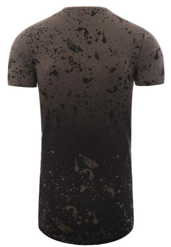 Męska Koszulka T-Shirt Nadruk OUT Zielona