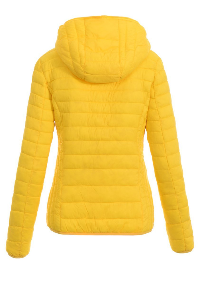 Damska Wiosenna Kurtka Żółta