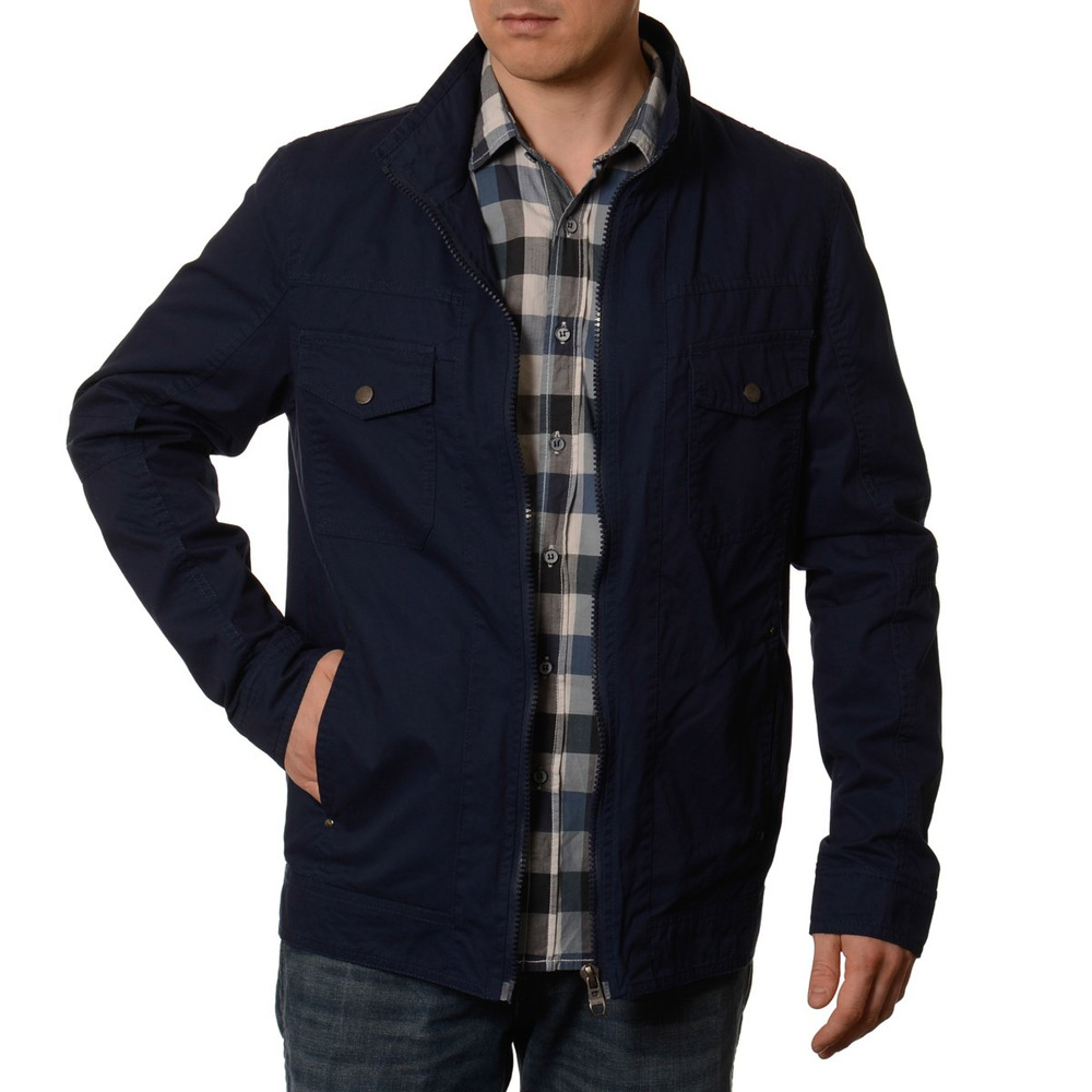 Męska Wiosenna - Jesienna Kurtka Simon Niebieska