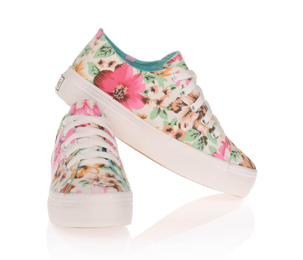 Trampki Tenisówki Creepersy Kylie Kwieciste