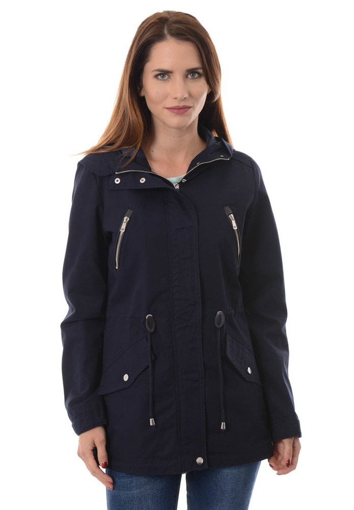 Damska Kurtka Parka Wiosenna Małgorzata Granatowa