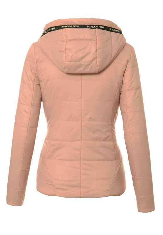 Damska Jesienna Wiosenna Kurtka Vivian Blady Róż