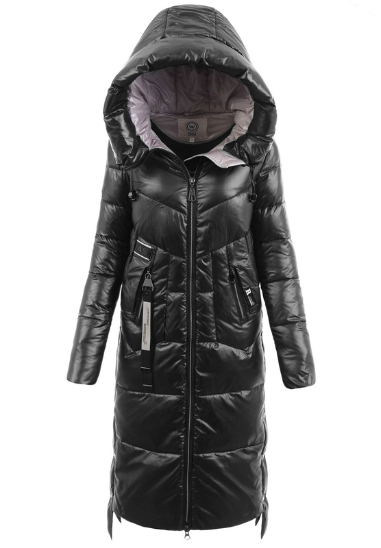 Damska Kurtka Ortalionowa Długa Narcyza Czarna