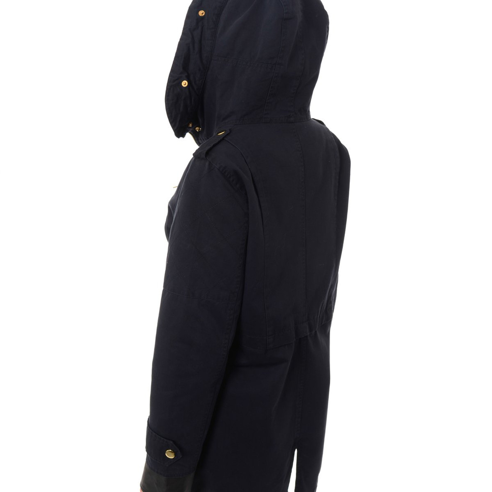 Damska Parka Kurtka Zimowa 2w1 Granat