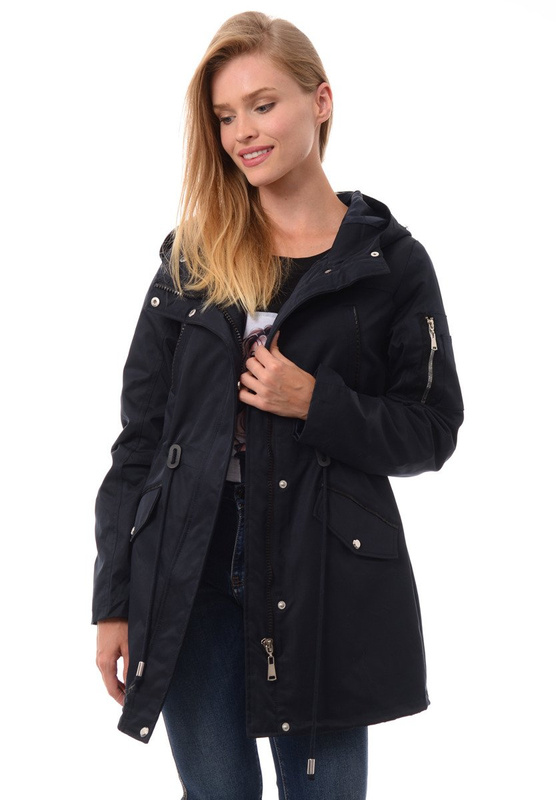 Damska Kurtka Parka 2w1 Amelia Granatowa