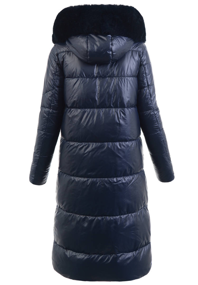 Damska Kurtka Ortalionowa Długa Serafina Granatowa