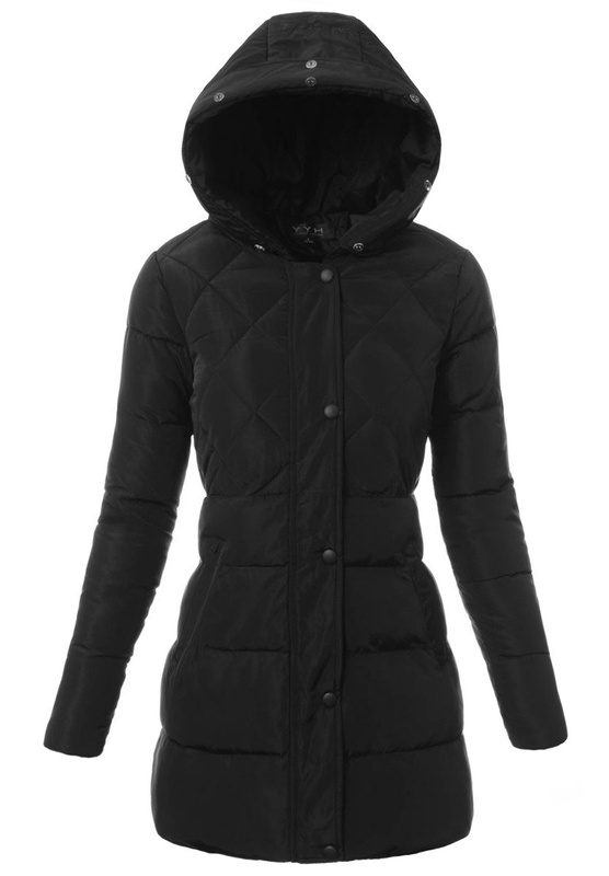 Damska Zimowa Kurtka Ortalionowa Czarna
