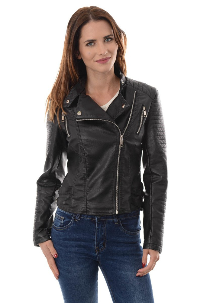 Rewelacyjna Damska Kurtka Ramoneska Krystyna Czarna