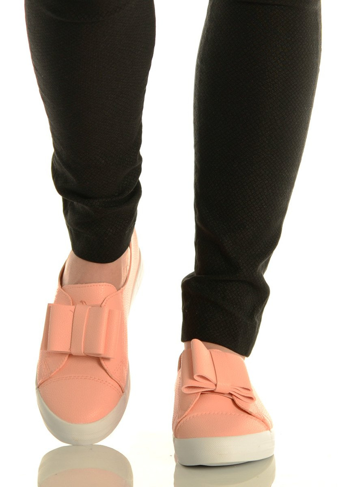 Trampki Slip On Platforma Łososiowe