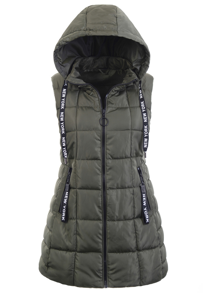 Damska Kamizelka Bezrękawnik Bronisława Zielony