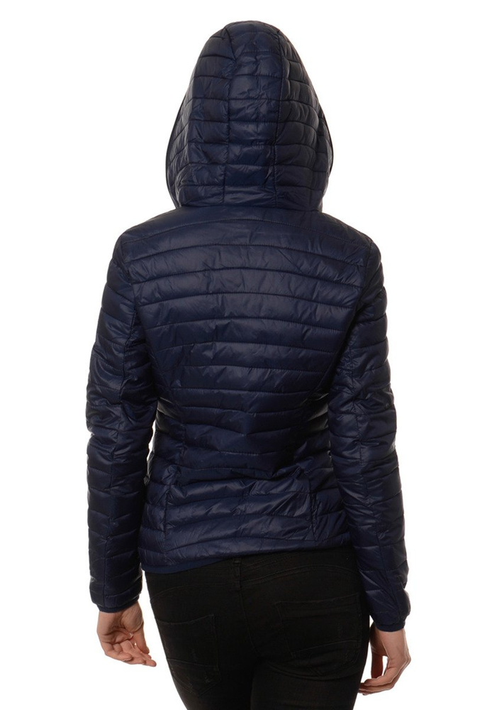 Damska Ortalionowa Jesienna Wiosenna Kurtka Granatowa