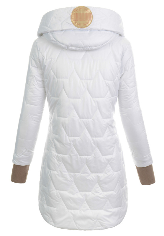 Damska Kurtka Pikowana Wiosenna Ida Biała