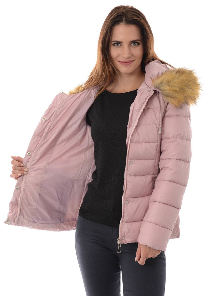 Damska Zimowa Kurtka Ortalionowa Honorata Różówa