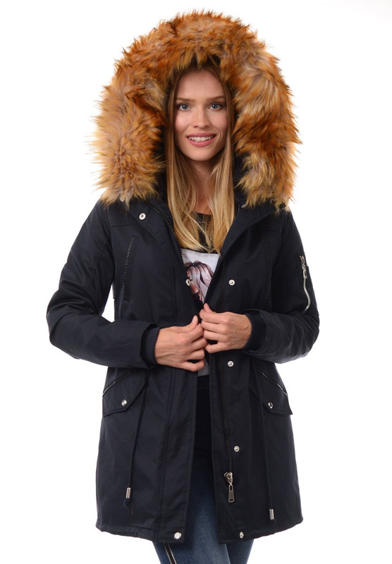 Damska Kurtka Parka 2w1 Amelia Granatowa