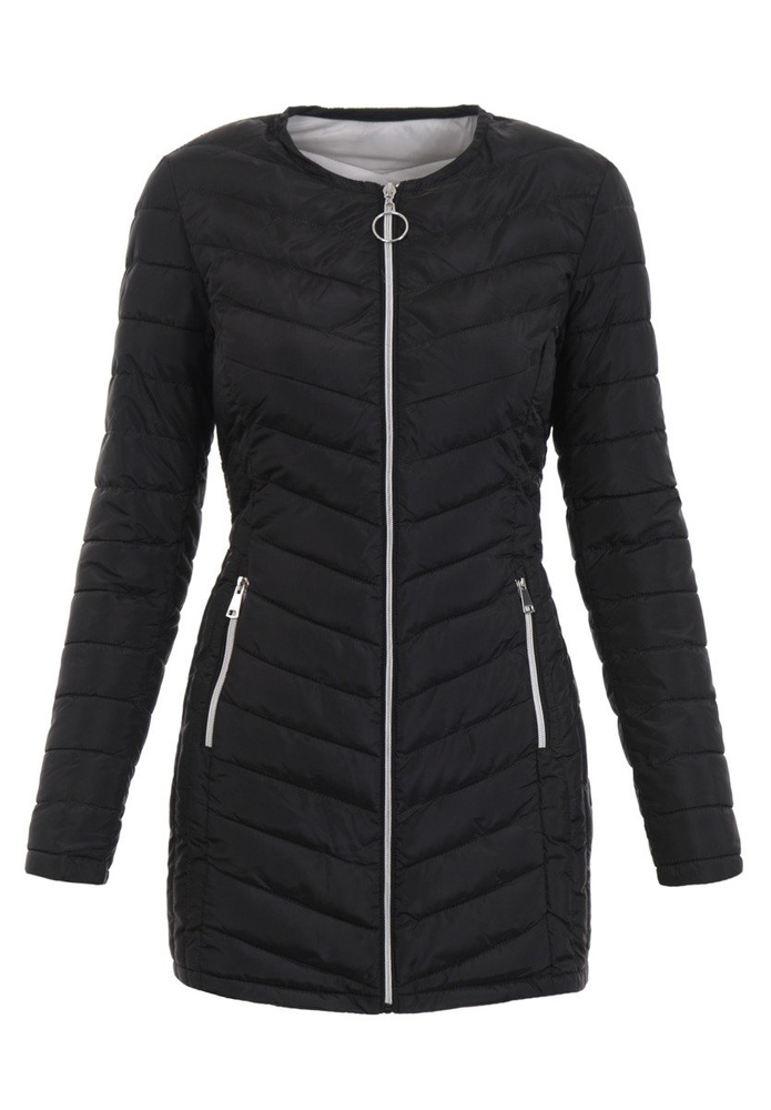 Damska Wiosenna Kurtka Jagoda Czarna