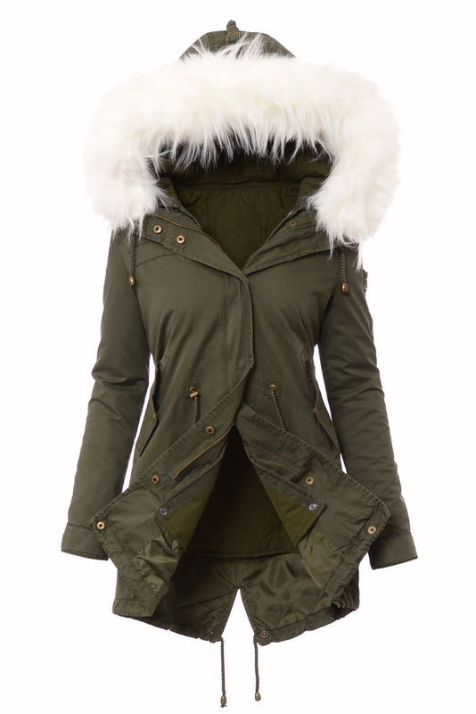 Parka Wiosenno Zimowa 2w1 Zielona