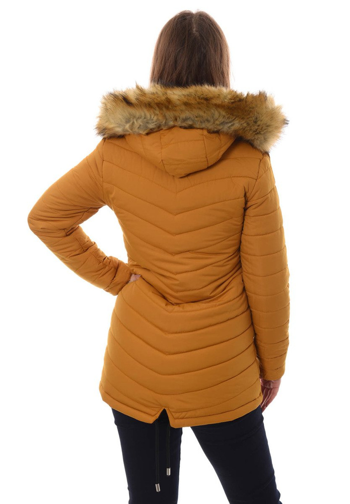 Damska Dwustronna Zimowa Kurtka Adriana Czarna