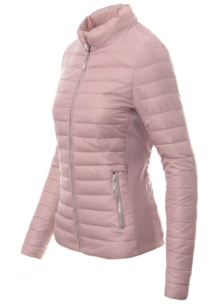 Damska Wiosenna Kurtka Różowa