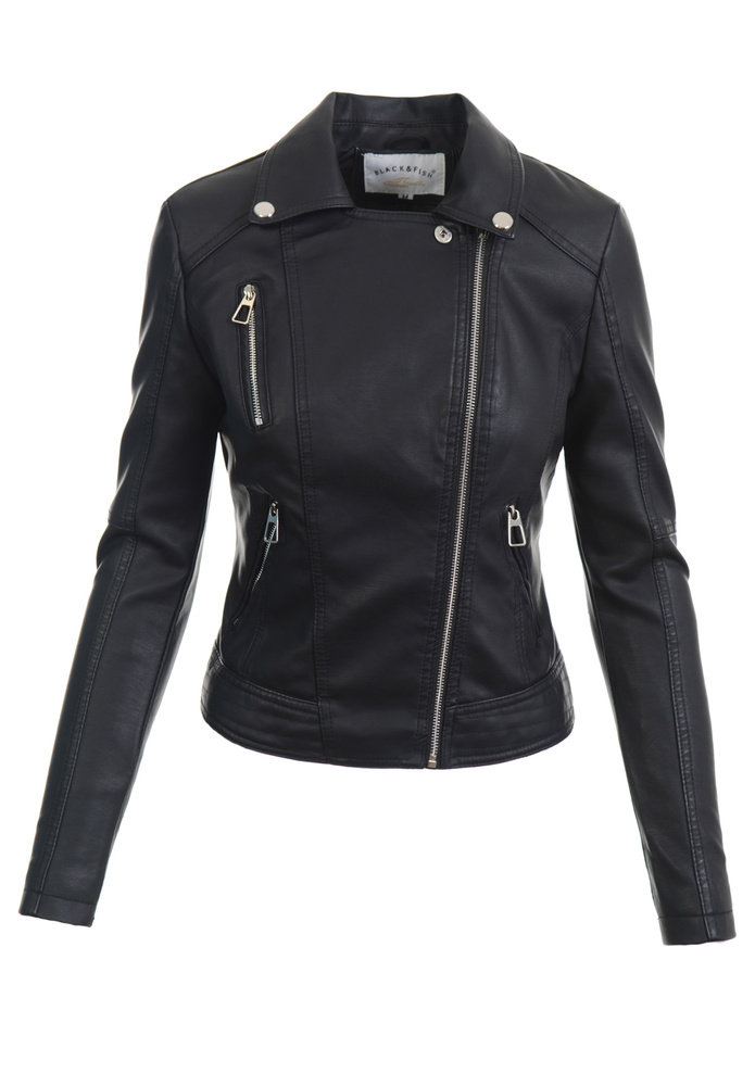 Damska Kurtka Ramoneska Franciszka Czarna