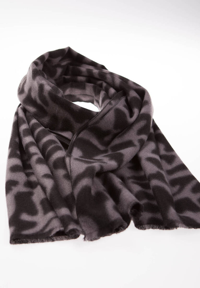 Szal Damski Szary W Panterkę