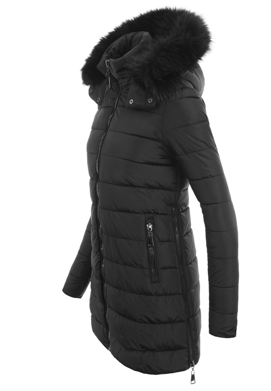 Damska Kurtka Zimowa Ortalionowa Florentyna Czarna