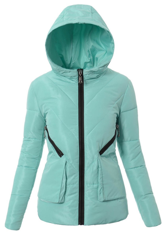 Damska Zimowa Kurtka Ortalionowa Ludmiła Miętowa