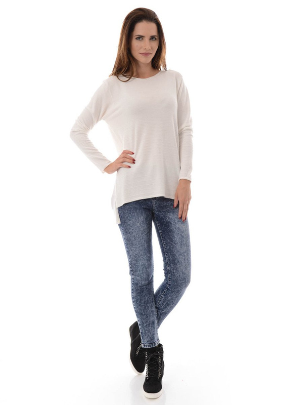 Damska Bluzka Sweterek Biały