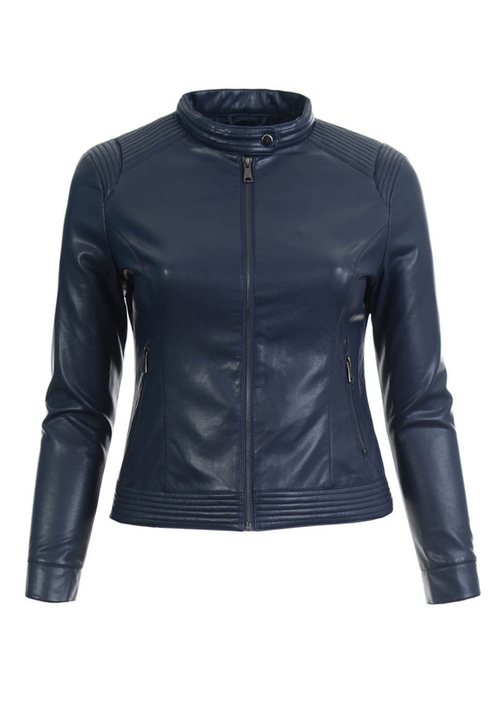 Damska Kurtka Ramoneska Danka Granatowa