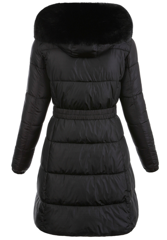 Damska Kurtka Pikowana Jagna Czarna