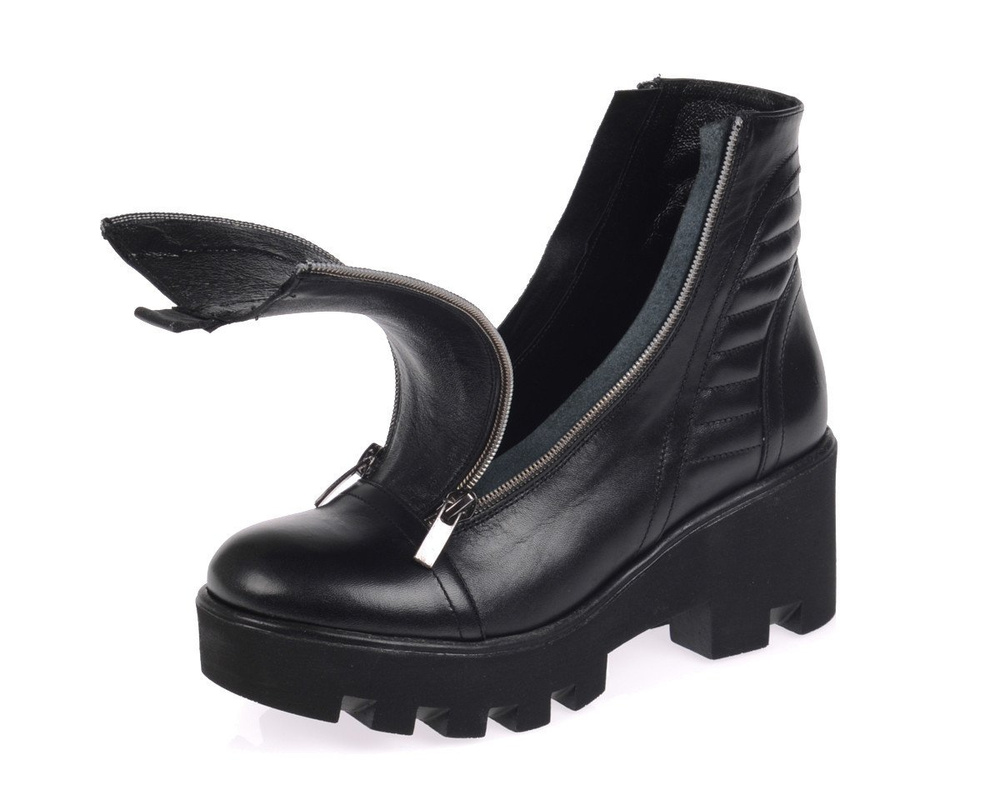 Polskie Botki Militarne Skóra Czarne