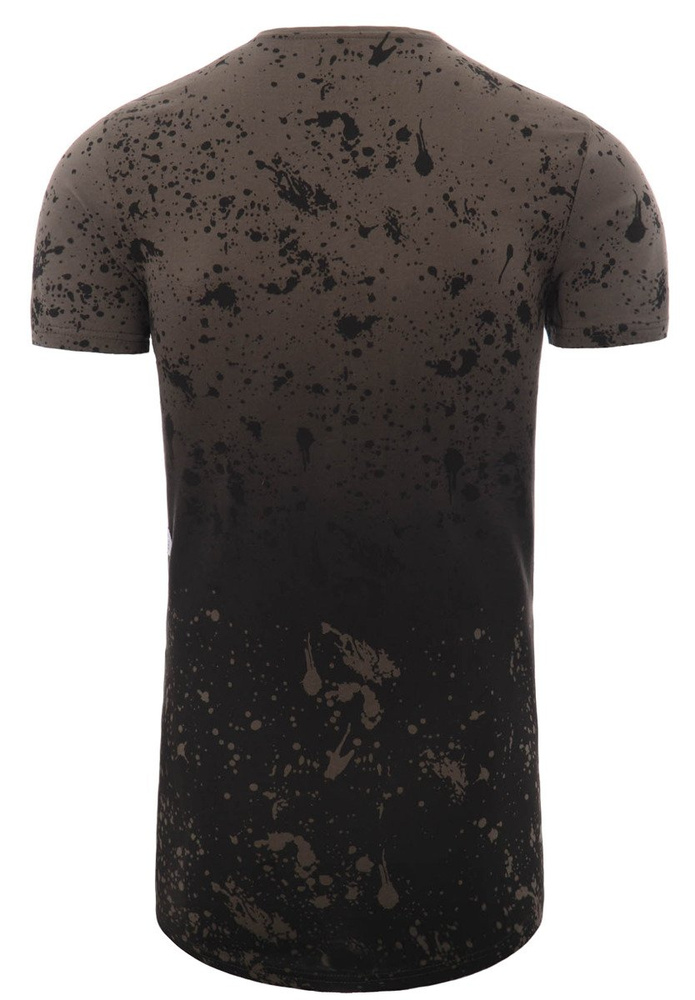 Męska Koszulka T-Shirt Nadruk OUT Zielona