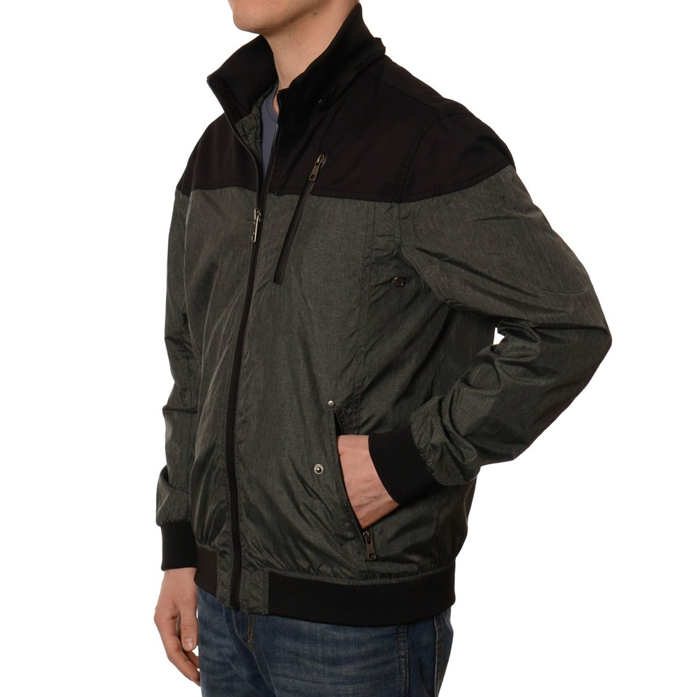 Męska Kurtka Wiosenna - Jesienna Wiatrówka Oscar Czarna