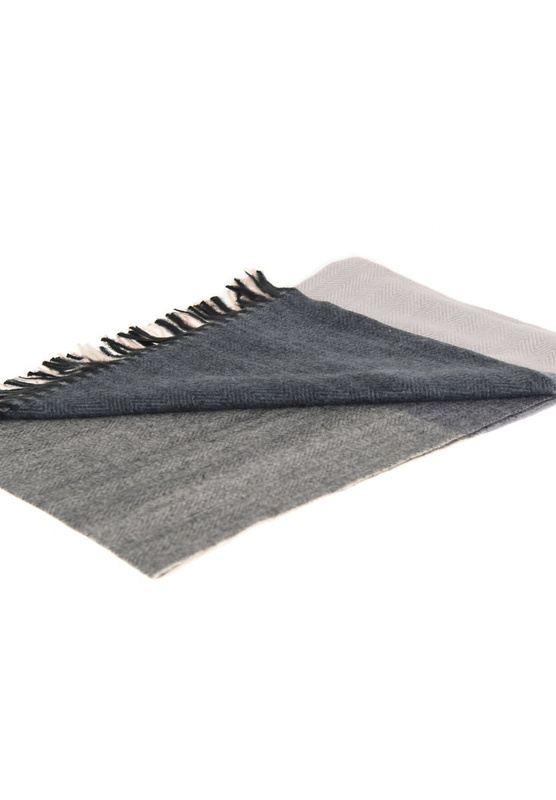 Szal Damski Szaro Beżowy