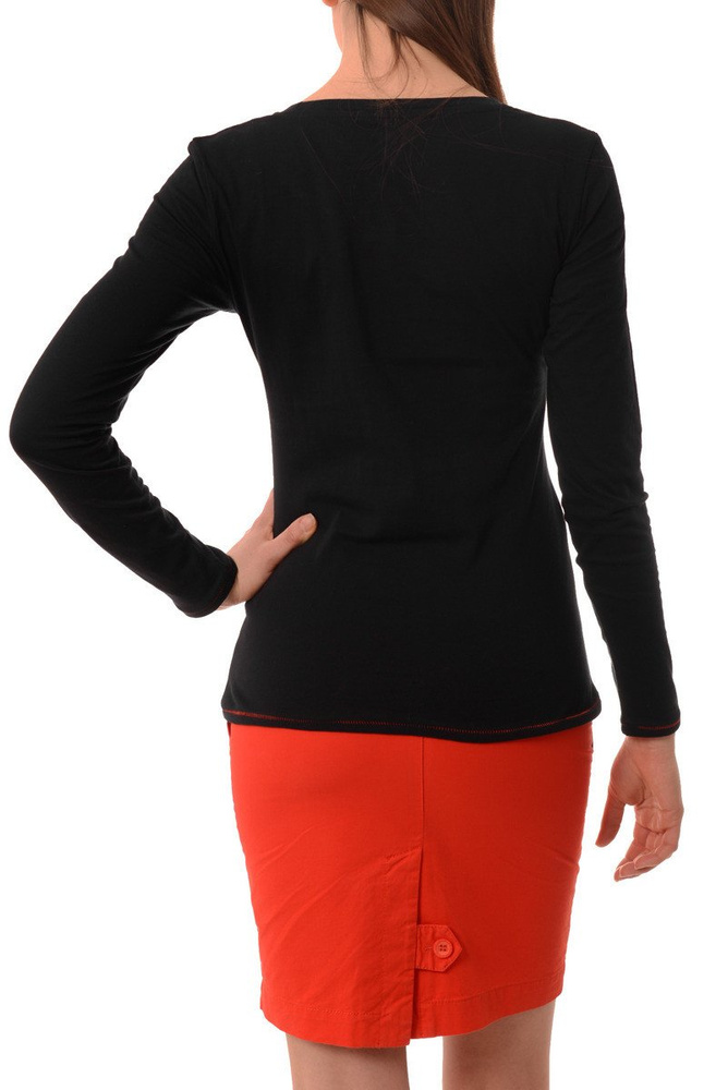 Damska Bluzka Glo Story Nadruk Czarna