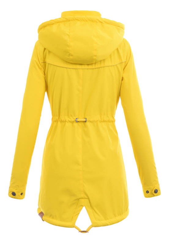 Damska Kurtka Parka Wiosenna Madlen Żółta