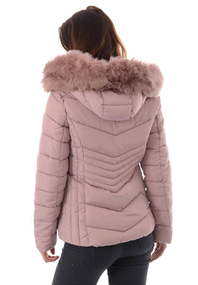 Damska Zimowa Kurtka Ortalionowa Różowa