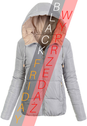 Damska Kurtka Ortalionowa Dwustronna Nastia Szara