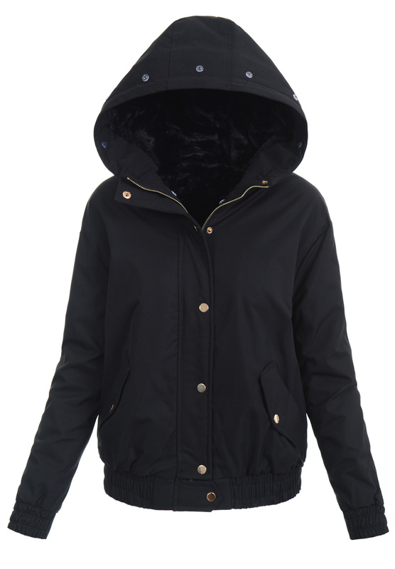 Damska Kurtka Parka Zimowa Alessia Czarna