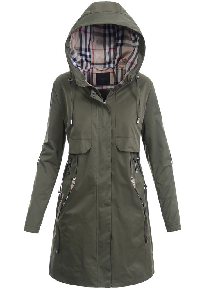Damska Kurtka Parka Wiosenna Matylda Zielona