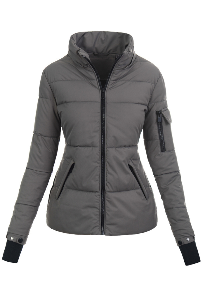 Damska Kurtka Zimowa Florentyna Grafitowa