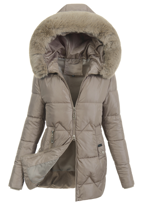 Damska Kurtka Zimowa Amira Beżowa