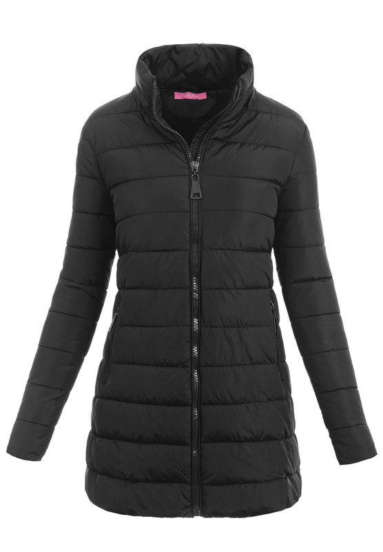 Damska Kurtka Zimowa Ortalionowa Florentyna Czarna
