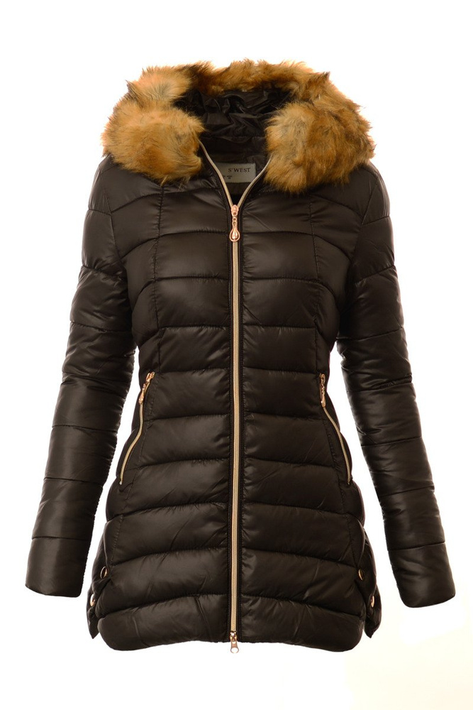 Damska Zimowa Ortalionowa Kurtka Candy Czarna