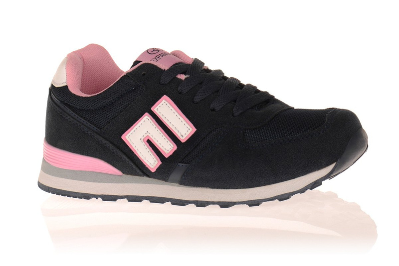 Damskie Buty Sportowe Expander Róż Granat