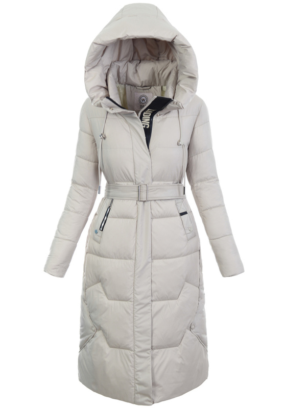 Damska Kurtka Ortalionowa Długa Luiza Oliwkowa