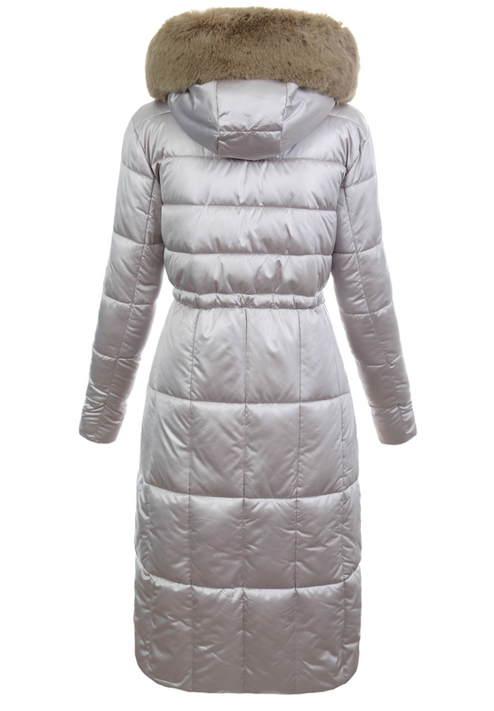 Damska Kurtka Pikowana Julita Jasno Beżowa