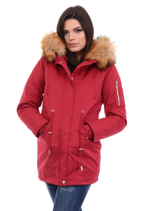 Parka Zimowa 2w1 Sylwia Czerwona